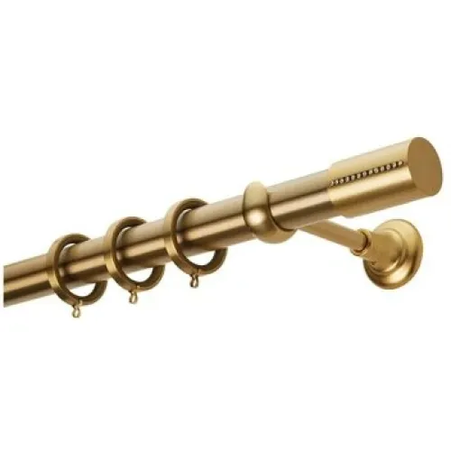 Zogometal Μεταλλικό Κουρτινόξυλο Color More Mat Collection Μονό Φ25mm 160εκ. Ανθρακί / Γκρι CP4110