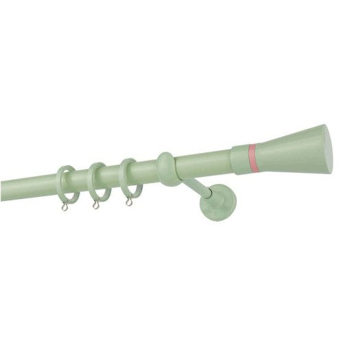 Zogometal Μεταλλικό Κουρτινόξυλο CP4110 Μονό Φ25mm 160εκ. Ιβουάρ / Φυστικί