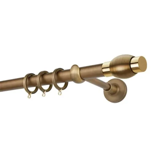 Zogometal Μεταλλικό Κουρτινόξυλο Color More Mat Collection Μονό Φ25mm 160εκ. Ανθρακί CP4144