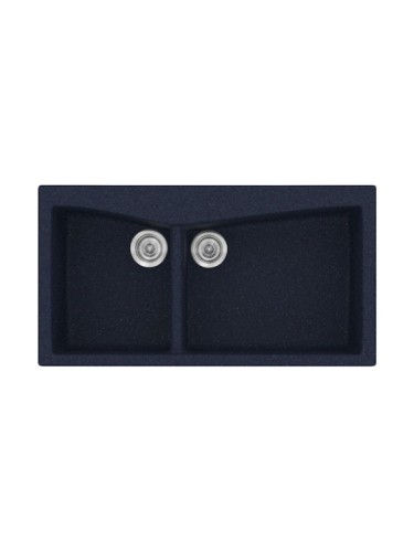 Sanitec Classic 326 326 Ένθετος Νεροχύτης από Συνθετικό Γρανίτη Μ93xΠ51cm Granite Rust