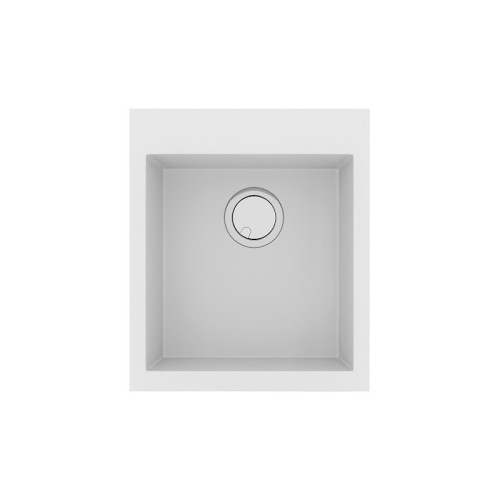 Sanitec Ultra Granite 816 816 Ένθετος Νεροχύτης από Συνθετικό Γρανίτη Μ50xΠ50cm Nero