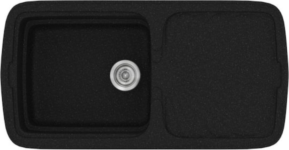 Sanitec Classic 306 306 Ένθετος Νεροχύτης από Συνθετικό Γρανίτη Μ96xΠ51cm Metallic Space