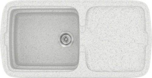 Sanitec Classic 306 306 Ένθετος Νεροχύτης από Συνθετικό Γρανίτη Μ96xΠ51cm White