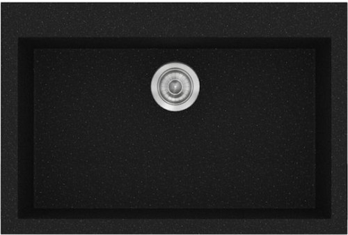 Sanitec Classic 331 331 Ένθετος Νεροχύτης από Συνθετικό Γρανίτη Μ60xΠ50cm Metallic Space