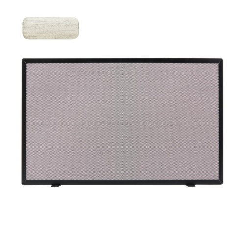 Zogometal 601 Μεταλλικό Προστατευτικό Τζακιού 80x50cm Κρεμ Πατίνα Ασημί