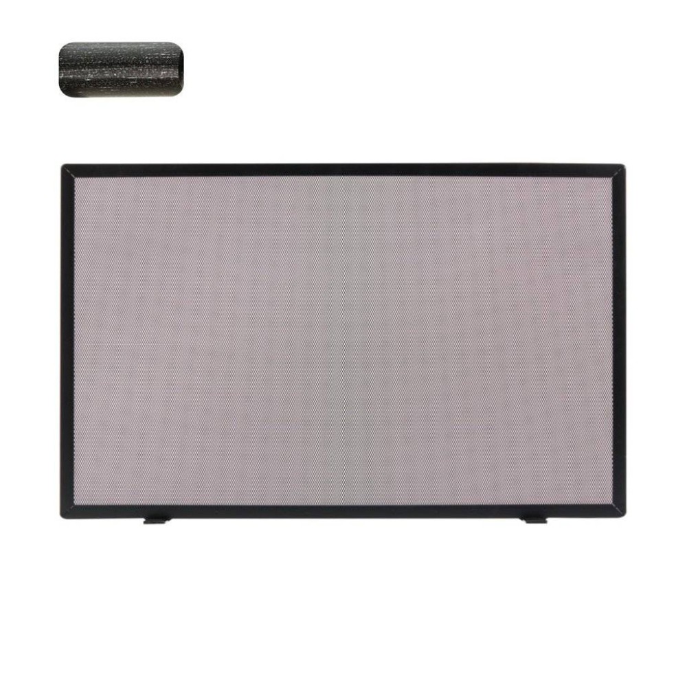 Zogometal 601 Μεταλλικό Προστατευτικό Τζακιού 90x50cm Μαύρο Πατίνα Ασημί