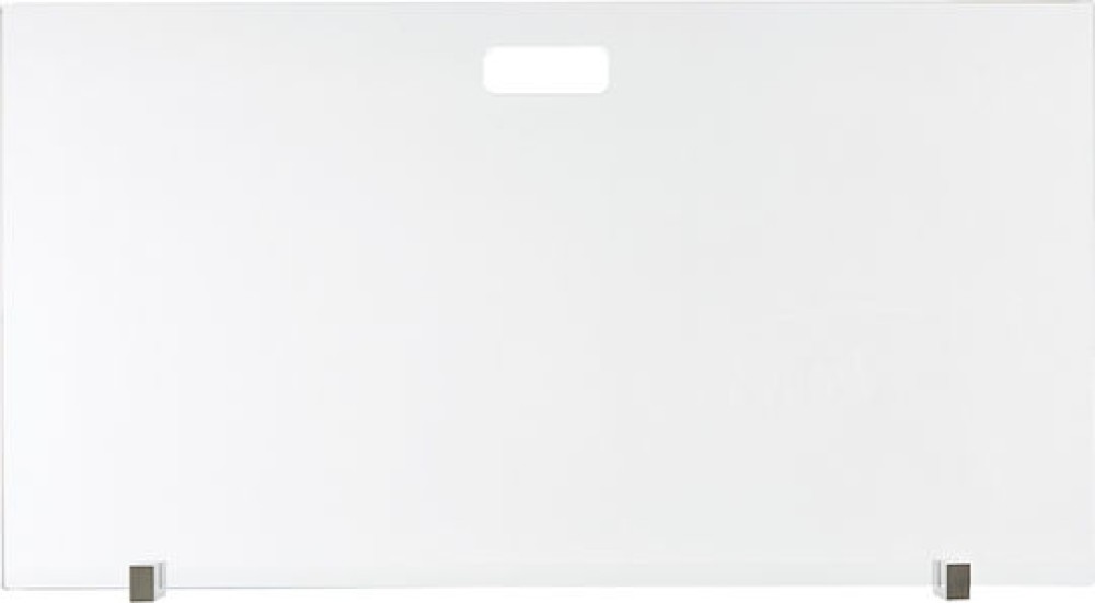 Zogometal 585 Γυάλινο Προστατευτικό Τζακιού 90x50cm Ποδαράκια Καφέ Ελιάς