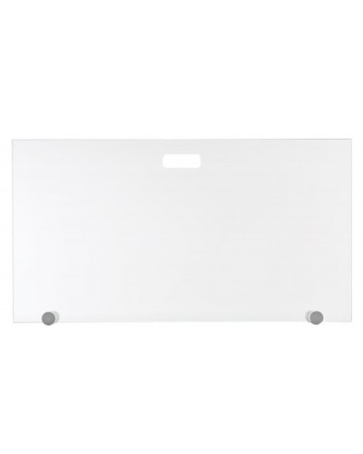 Zogometal 586 Γυάλινο Προστατευτικό Τζακιού 90x50cm Λευκό Πάγου