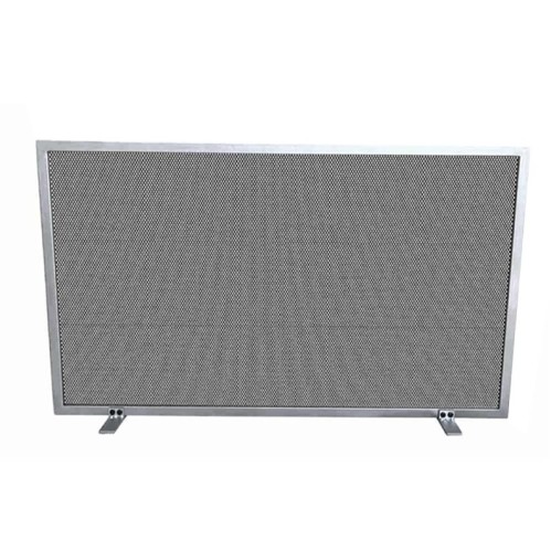 Zogometal 520 520 Μεταλλικό Προστατευτικό Τζακιού 90x50cm Όρο Ματ