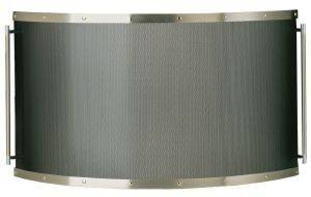 Zogometal 532 Μεταλλικό Προστατευτικό Τζακιού 90x50cm Νίκελ Ματ