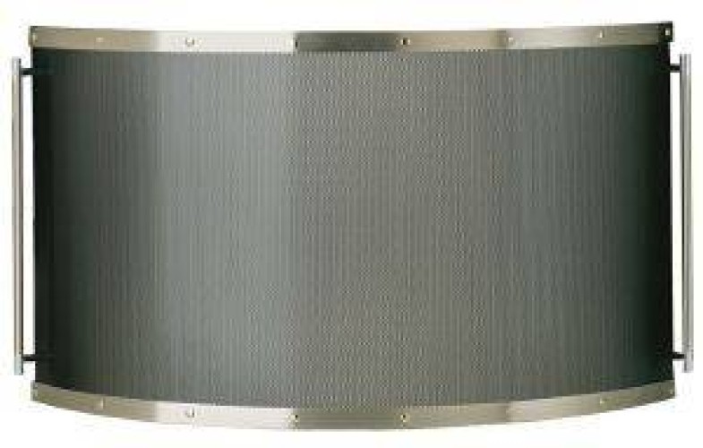 Zogometal 532 Μεταλλικό Προστατευτικό Τζακιού 90x50cm Νίκελ Ματ