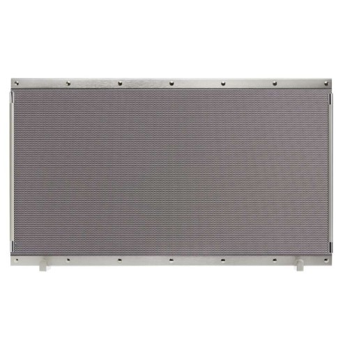 Zogometal 544 Μεταλλικό Προστατευτικό Τζακιού 86x52cm Νίκελ Ματ / Χρώμιο