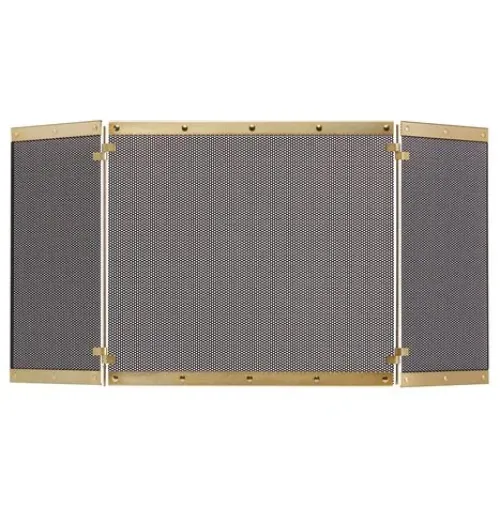 Zogometal 562/02 Μεταλλικό Προστατευτικό Τζακιού 50x40x80cm Χρυσό