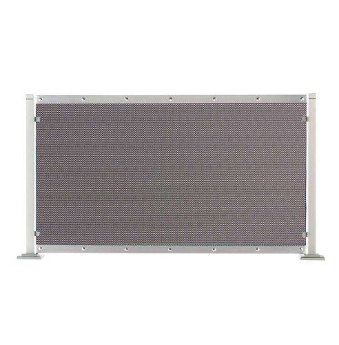 Zogometal 574 Μεταλλικό Προστατευτικό Τζακιού 98x52cm Νίκελ Ματ