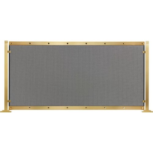 Zogometal 574 Μεταλλικό Προστατευτικό Τζακιού 52x98 Χρυσό