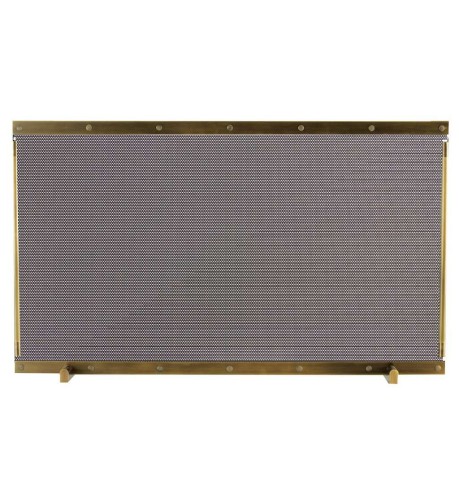 Zogometal 544 Μεταλλικό Προστατευτικό Τζακιού 86x52cm Μπρονζέ