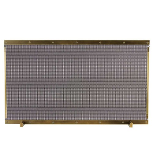Zogometal 544 Μεταλλικό Προστατευτικό Τζακιού 86x52cm Μπρονζέ