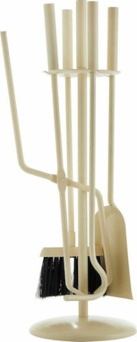 Zogometal 1230 B09 1230 Β09 Σετ Εργαλείων Τζακιού με Κρεμανταλά Ιβουάρ