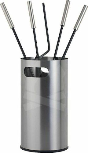 Zogometal 1230 K32 Σετ Εργαλείων Τζακιού με Κουβά Ιβουάρ