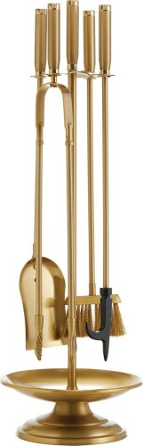 Zogometal 1200 Β06 Σετ Εργαλείων Τζακιού με Κρεμανταλά Όρο/Ματ Όρο