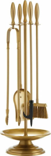 Zogometal 1190 B06 1190 Β06 Σετ Εργαλείων Τζακιού με Κρεμανταλά Όρο Ματ