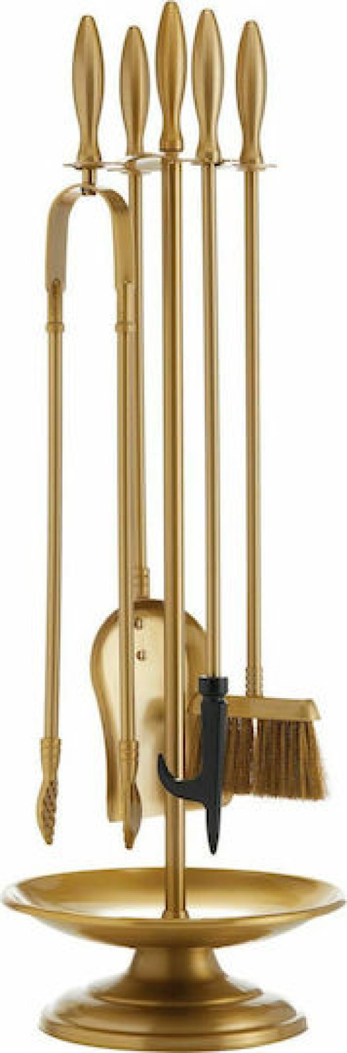 Zogometal 1190 B06 1190 Β06 Σετ Εργαλείων Τζακιού με Κρεμανταλά Όρο Ματ