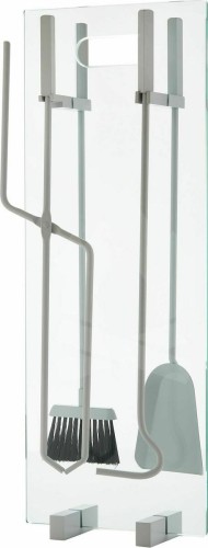 Zogometal 1235 T06 Σετ Εργαλείων Τζακιού με Κρεμανταλά Λευκό Πάγου