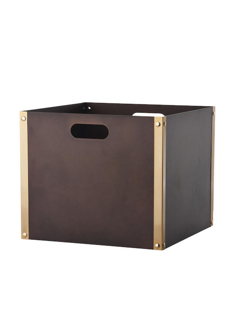 Zogometal K31 Μεταλλικό Κουτί Αποθήκευσης Ξύλων 37x37x32cm Μαύρο