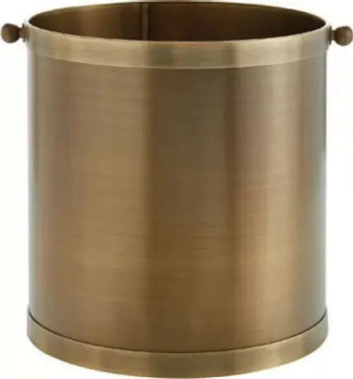 Zogometal K11 Μεταλλικό Καλάθι Αποθήκευσης Ξύλων 34x34x35cm Χρυσό