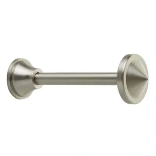 Zogometal Μεταλλικό Κουρτινόξυλο Prestige Collection Μονό Φ25mm 300εκ. Ματ Νίκελ / Χρώμιο PR4116