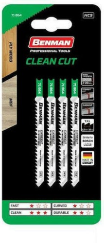 Benman T101D Λάμα για Ξύλο 100mm ΣΕΤ 5 Τεμαχίων