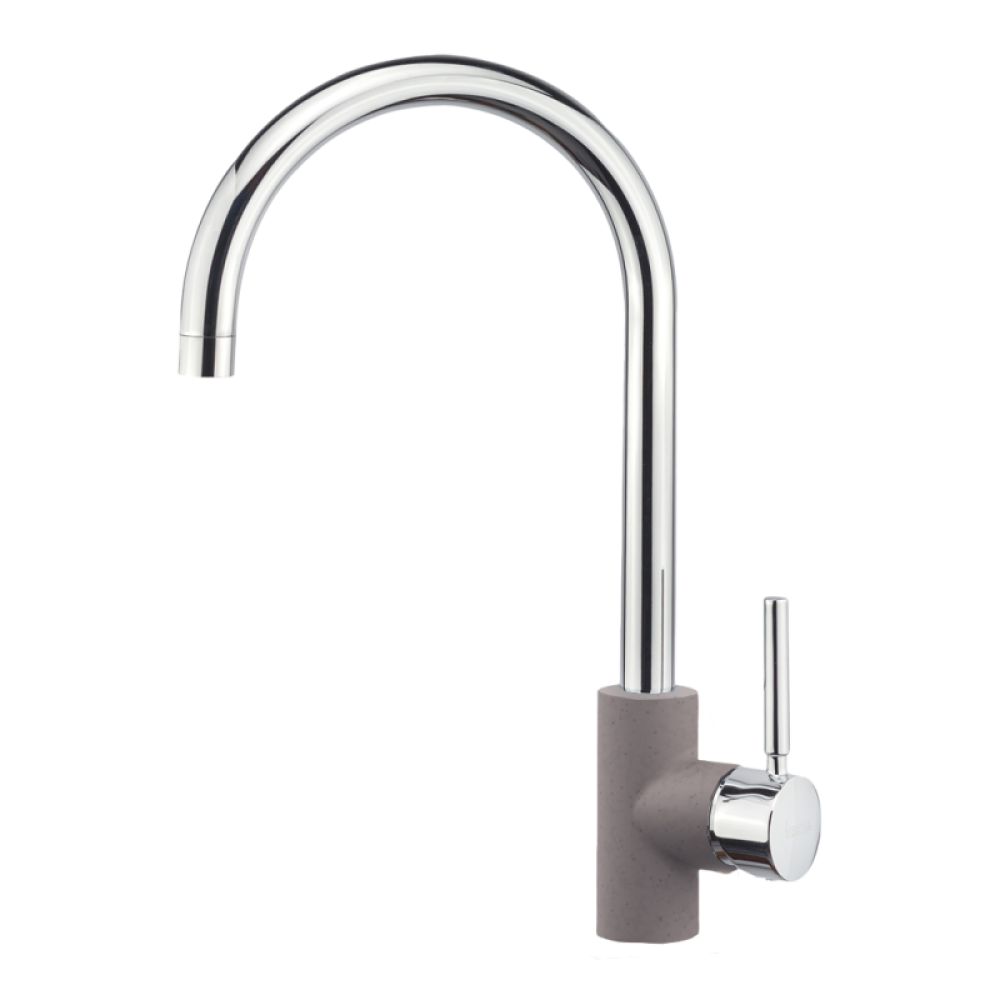 Sanitec Doppio Ψηλή Μπαταρία Κουζίνας Πάγκου Inox Inox