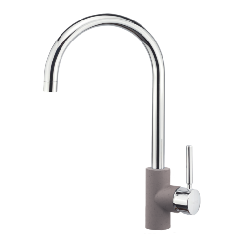 Sanitec Doppio Ψηλή Μπαταρία Κουζίνας Πάγκου Inox Inox
