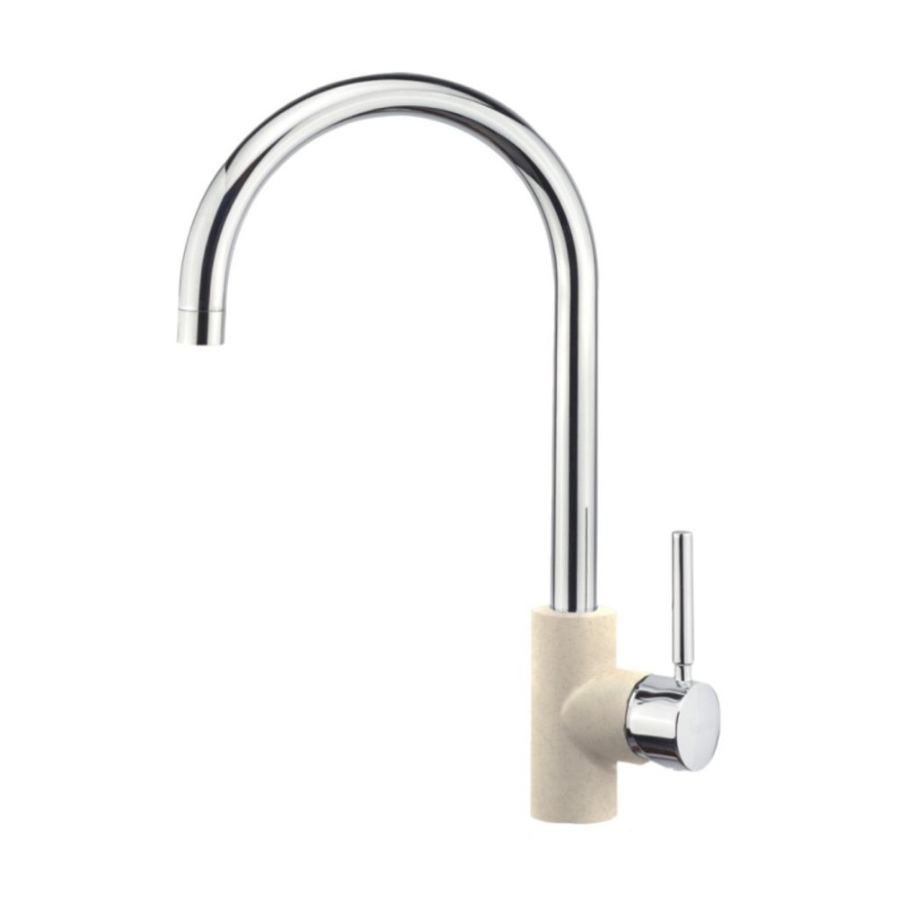 Sanitec Doppio Ψηλή Μπαταρία Κουζίνας Πάγκου Ultra Granite Ocra