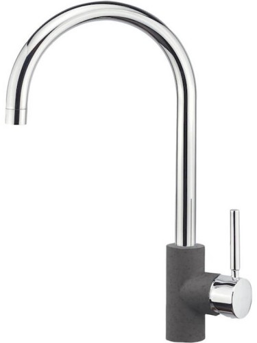 Sanitec Doppio 04 02 00252 Ψηλή Μπαταρία Κουζίνας Πάγκου Granite Grey