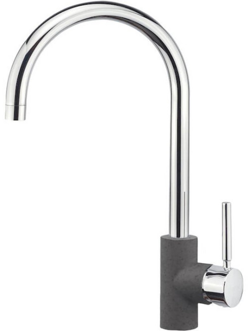 Sanitec Doppio 04 02 00252 Ψηλή Μπαταρία Κουζίνας Πάγκου Granite Grey