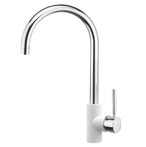 Sanitec Doppio 00 02 00252 Ψηλή Μπαταρία Κουζίνας Πάγκου White