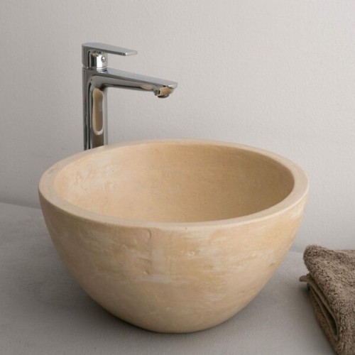 Sanitec Doppio 00 02 00252 Ψηλή Μπαταρία Κουζίνας Πάγκου Granite Beige
