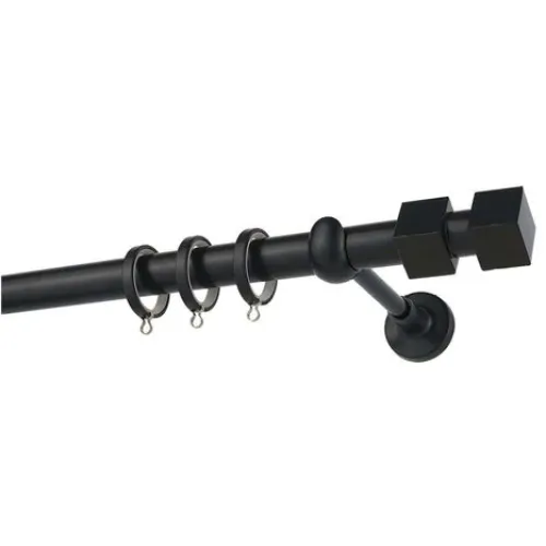 Zogometal Μεταλλικό Κουρτινόξυλο Prestige Collection Μονό Φ25mm 160εκ. Όρο Ματ / Όρο PR4116