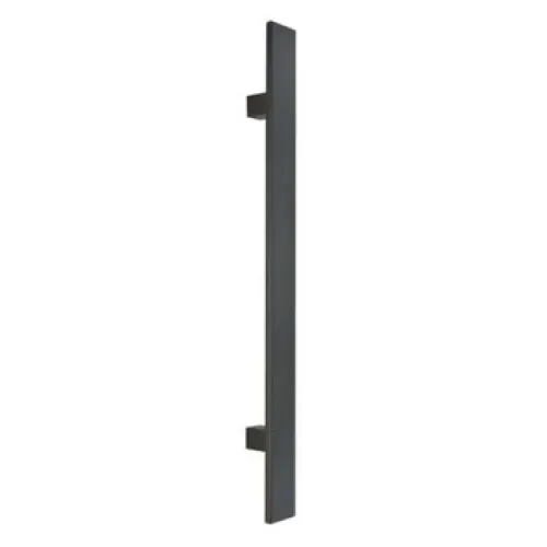 Zogometal Λαβή Εξώπορτας 2284 224mm Ματ Μαύρο / Ξύλο Ελιάς
