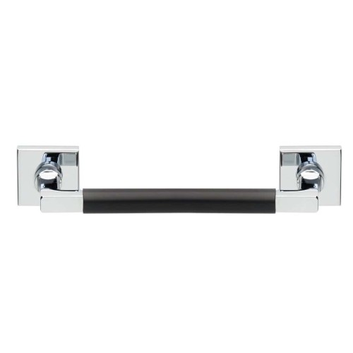 Zogometal Λαβή Εξώπορτας 2281 224mm Ματ & Γυαλιστερό Χρώμιο / Μαύρο
