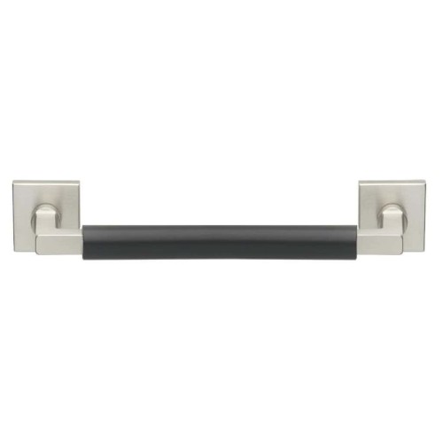 Zogometal Λαβή Εξώπορτας 2281 274mm  Νίκελ Ματ / Μαύρο Ματ