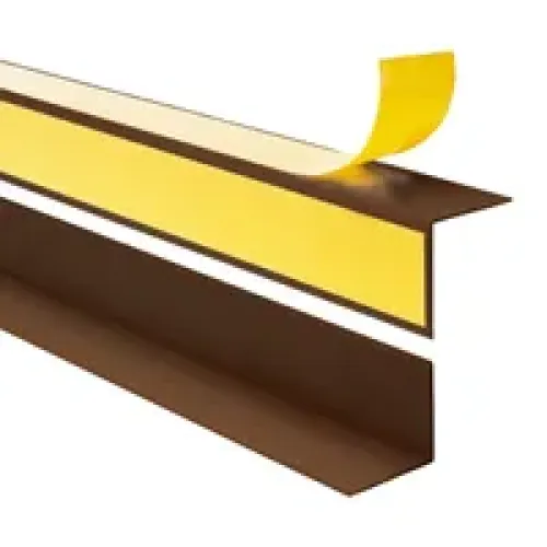 Γωνία Pvc Καφέ 30x30mm Πάχος 1.5mm Βέργα 3 Μέτρων