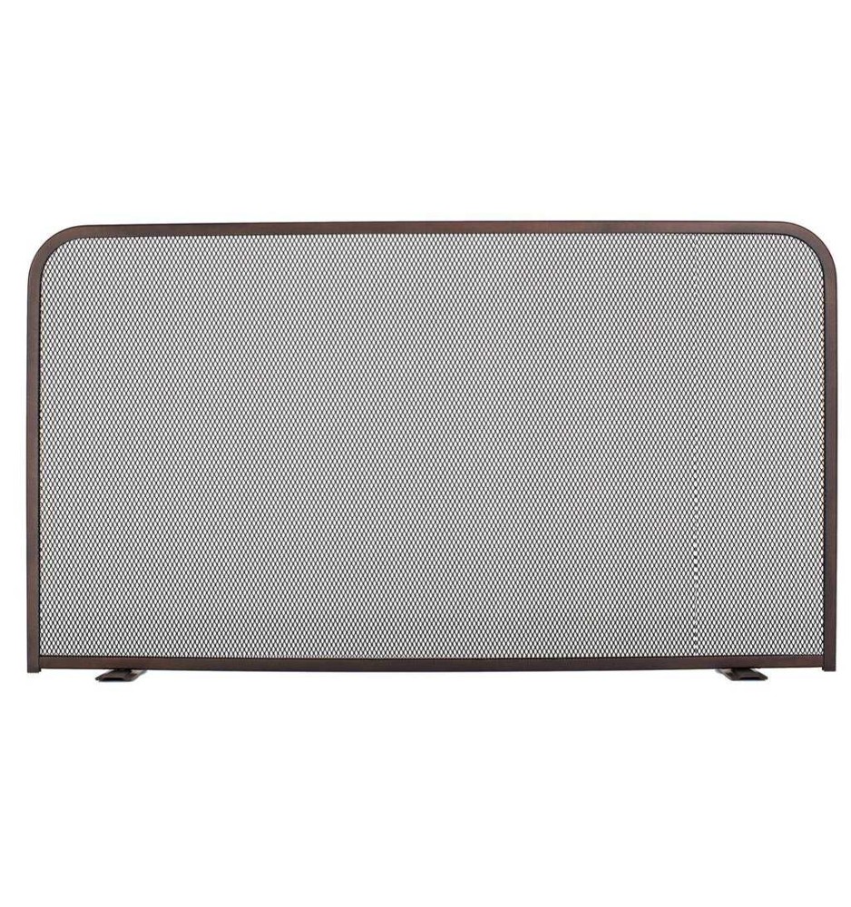 Zogometal 583 583 Μεταλλικό Προστατευτικό Τζακιού 80x50cm Αντικέ Σκουριά