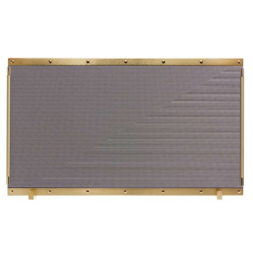 Zogometal 544 544 Μεταλλικό Προστατευτικό Τζακιού 86x52cm Όρο Ματ