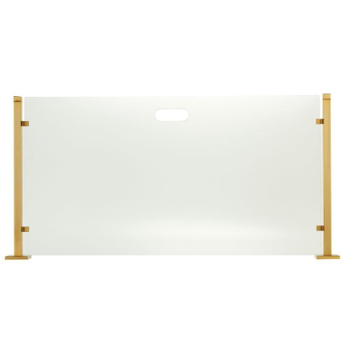 Zogometal 559 Γυάλινο Προστατευτικό Τζακιού 91x52cm Όρο Ματ