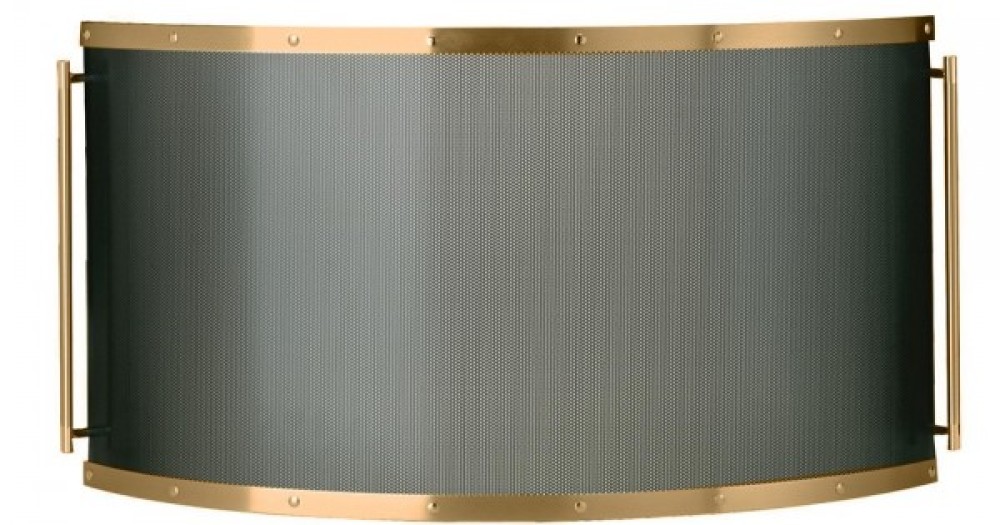 Zogometal 532 Μεταλλικό Προστατευτικό Τζακιού 90x50cm Μπρούτζινο