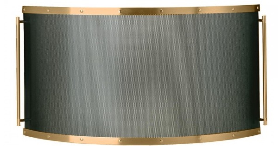Zogometal 532 Μεταλλικό Προστατευτικό Τζακιού 90x50cm Μπρούτζινο
