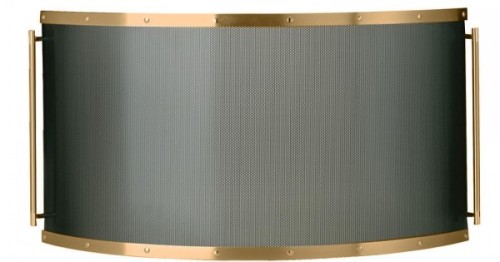 Zogometal 532 Μεταλλικό Προστατευτικό Τζακιού 90x50cm Μπρούτζινο