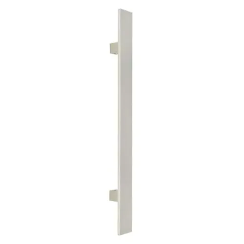 Zogometal Λαβή Εξώπορτας 182 610mm (360mm Κεντρο) Ματ & Γυαλιστερό Νίκελ / Χρώμιο